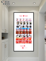 Hong Kong and Yue time wedding photo frame Palace multiple photos enlarged wall washing couple wedding photo commemorative customization