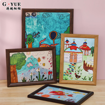 Modern minimalist childrens picture frame mounting Wall a4A3 photo frame customized 4k8 open 16k art sketch display frame