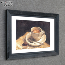 Gangyue simple solid wood decorative picture frame 8k20 inch 24 inch picture frame 1000 pieces of puzzle large picture frame hanging wall customization