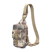 Men and women Outdoor Leisure Sports small chest bag mobile phone bag shoulder shoulder bag camouflage riding mountaineering bag canvas bag