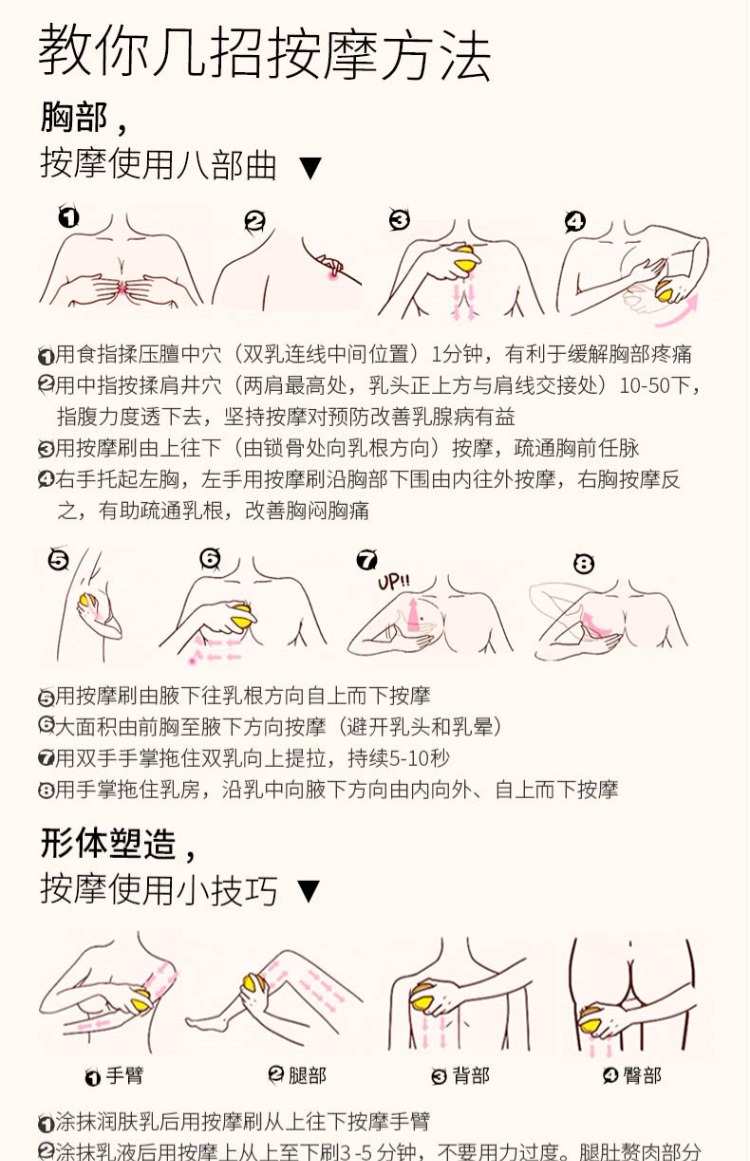 乐哈哈正品美胸经络刷胸部按摩刷瘦腿瘦身肚子家用美体全身按摩器_券