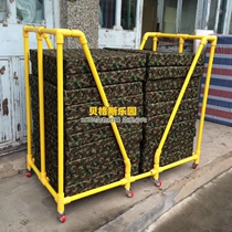 Removable gymnastics mat storage rack kindergarten parent-child Garden childrens storage rack floor mat finishing plastic gymnastics mat rack