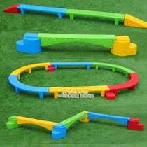 Childrens sense system Training equipment Sensory Balance Wood Toddler Plastic Alone Wood Bridge Kindergarten Straight Up Thickened Monowood Bridge