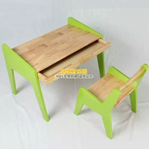 New simple childrens writing table and chair kindergarten childrens baby home desks and chairs solid wood table and chair with set