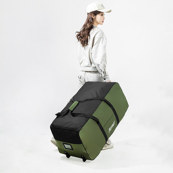 Student living luggage pack ultra -large capacity can be folded, folding the support bag, accommodation, furnishing quilt, storage of travel with wheels Student living luggage pack ultra -large capacity can be folded, folding the support bag, accommodation, furnishing quilt, storage of travel with wheels