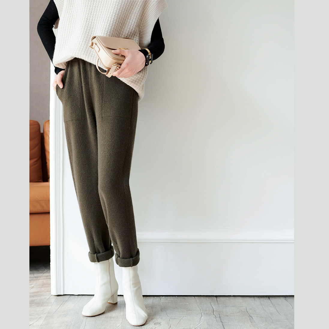 软糥萝卜裤显瘦洋气穿上太显年轻