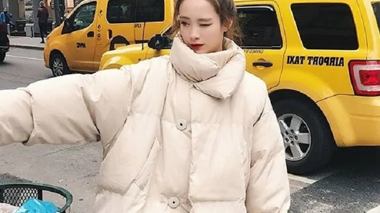 韩版宽松面包服,保暖可爱两不误