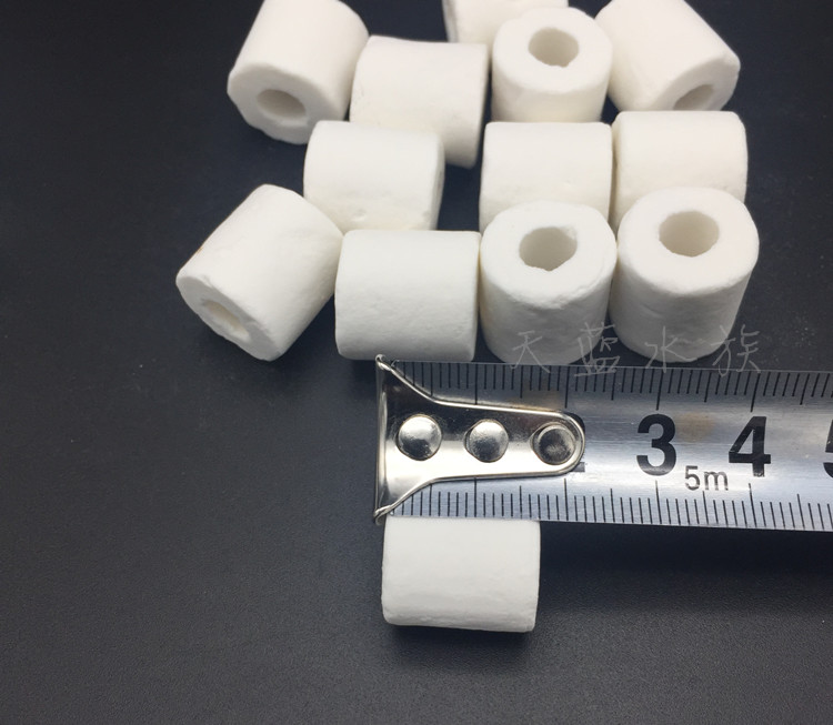 信友鱼缸过滤材料 圆形生化环陶瓷环玻璃环呼吸杯磁环红外环培菌