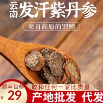 Yunnan wild purple Salvia 500g Chinese herbal medicine natural sulfur-free premium Sibao tablets Authentic sweating red Salvia grinding powder