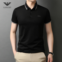 Short sleeve man Armania summer T-shirt pure cotton tailor business leisure high-end luxury cotton polo shirt