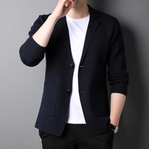 Chi Armania knit sweater men Spring and Autumn New Business Leisure Sweater Fashion Tide Single Suit Cover