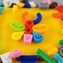 Childrens soft building blocks assembly toys Early education puzzle big particles hands-on brain 3-6 years old kindergarten boys and girls