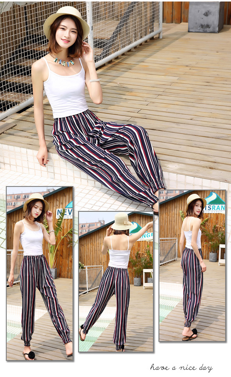 Pantalon léger femme en coton - Ref 3429990 Image 26