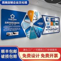 Corporate culture wall Company photo wall Cultural background design custom decoration 3d three-dimensional exhibition board background wall wall stickers