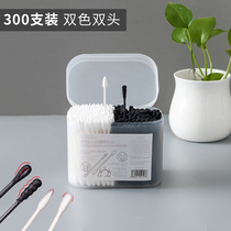 Pointed Cotton Sign Makeup With Eyeliner Eyelash Eye Relief Double Head Cotton Stick Disposable Ear Black Cotton Stick