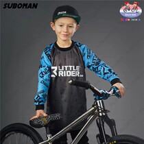 Summer children sports T-shirt dry clothes to jersey cycling mountain car runway outdoor teenager sleeves