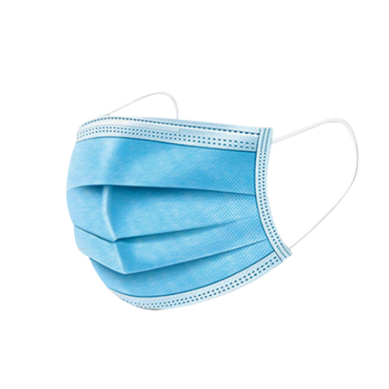 一次性防晒口罩夏天防尘透气薄三层成人儿童囗鼻罩白色防护100支