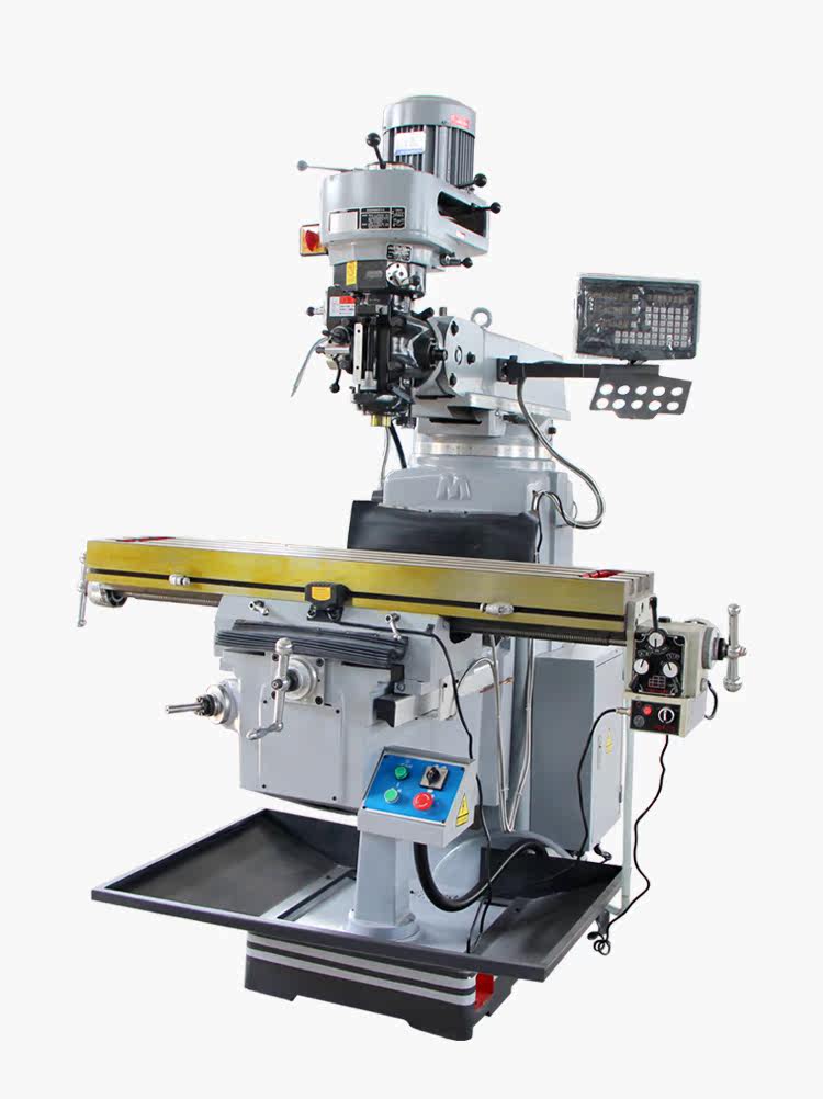 厂家热销万能铣床立式手摇平面铣床3号4号5号精密铣床配数显尺