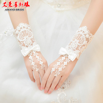 Bride Gloves Wedding Gloves Wedding Gloves Lace Short Spring and Autumn Summer Gloves