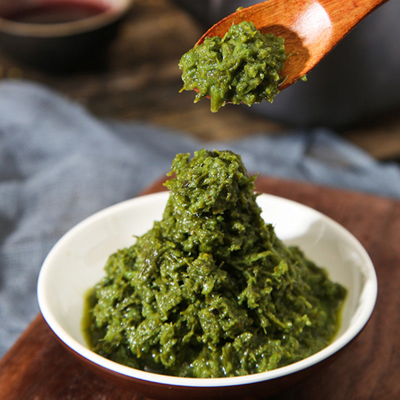 韭菜花酱内蒙古草原自制农家散装新鲜咸菜500g草原自制火锅蘸料