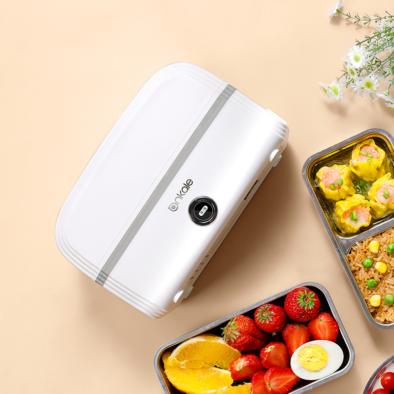 加热保温饭盒可插电上班族带饭热饭菜神器便携电加热蒸饭盒ankale