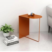 Nordic iron sofa small side table light luxury creative small coffee table designer movable bedside small coffee table