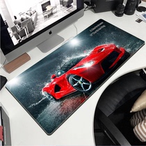 Oversized thickened cool sports car boys waterproof lock edge game mouse pad Office computer keyboard non-slip table pad
