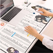 Oversized office ExcelPS shortcut mouse pad thickened cute desk pad Full set of keyboard pad customization