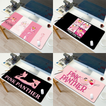 Pink leopard naughty leopard mouse pad oversized thick cartoon anime keyboard pad Creative cute desk pad Writing pad