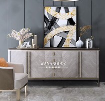 American light luxury solid wood decoration Cabinet sideboard post modern living room storage shoe cabinet neoclassical gray bedroom porch