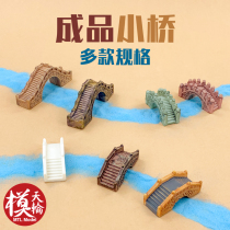 Finished small bridge Jiangnan arched bridge sand tray model Microscape technique pendulum piece Chinese style landscaping palace style