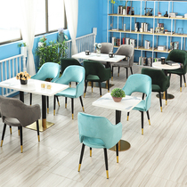 Milk tea shop negotiation Net red milk tea shop table and chair sweet shop cafe leisure simple fresh dining combination customization