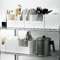 Desktop storage box Stackable storage basket classification Plastic finishing shelf Household kitchen bathroom storage box