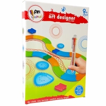 Childrens ten thousand-flower ruler painting track set gear multi-function creative magic painting thousand-sized ruler toy ruler set