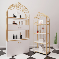 Online Red Cosmetics Show Rack Subbeauty Chia Store Products Shelving beauty salon Mother and baby shop Showcase Boutique Shelves Boutique Shelves