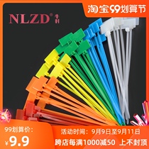 Sign cable tie 4 * 150mm color cable tie self-locking nylon cable tie label wire identification plate fixing buckle
