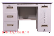 Shenzhen Tin Computer Desk Desk Cabinet Information Cabinet File Cabinet Steel Desk Writing Desk 2