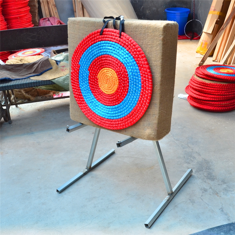 包邮弓箭靶子架 高密度eva箭靶 可折叠超牢固箭靶架便携实木金属_不