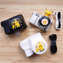 Cartoon Pack M50 leather cover XA7 protective sleeve M6 camera bag A6000 portable applicable Canon M200 Sony A6400