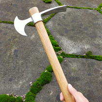 Dual-purpose cross-pointed axe axe integrated thick stainless steel small pickaxe portable agricultural household New