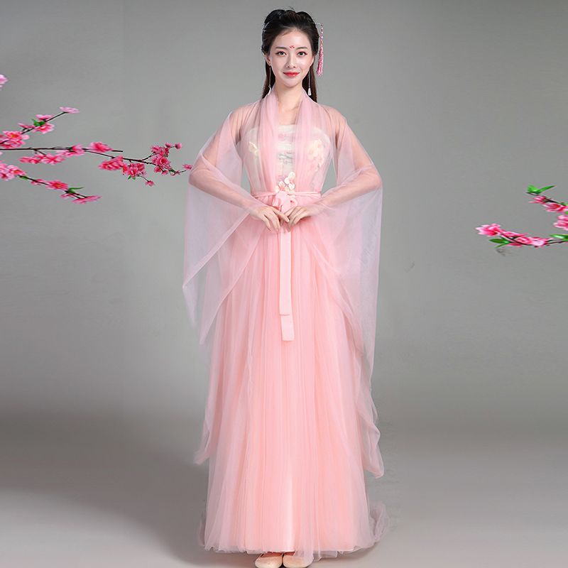 古裝服裝仙女清新淡雅漢服三生三世白淺同款古代衣服古風女親子裝