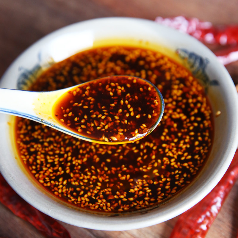 三份包邮四川特产自制红油辣子 辣椒油香辣油泼辣子 凉菜拌菜必备