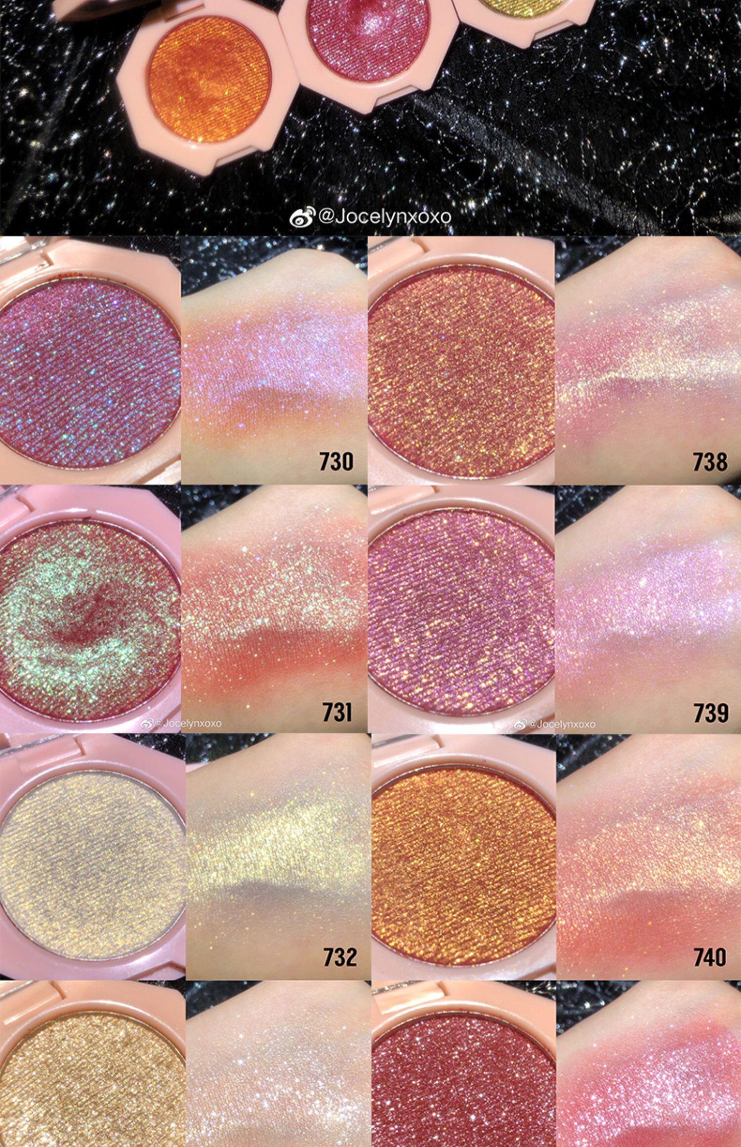 colorrose小众平价珠光单色眼影