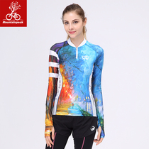 MTP Autumn Winter Sports Long Sleeve Speed Dry Running Half Zip Sleeve Head T-shirt Woman Yoga Outdoor Jogging Training Tight Fit Clothing