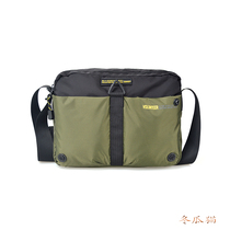 2022 New Fashion Men Bag Casual Single Shoulder Skew Satchel Oxford Cloth Waterproof Light Trend Cross Multi-Zip Layer