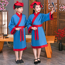 Children Han-clothing Boys disciples of Han-China School Costume Three words of ancient girls and young children performing Confucius