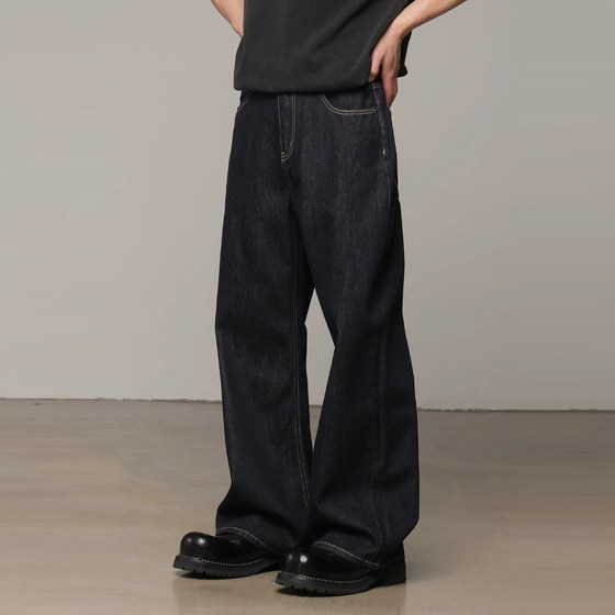 2025 autumn new American retro washing jeans men's black loose straight A-line wide-leg trousers
2025 autumn new American retro washing jeans men's black loose straight A-line wide-leg trousers