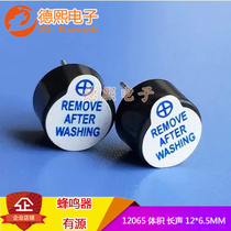 5V active buzzer 3v electromagnetic straight plug 12065 volume long sound 12*6 5MM split integrated buzzer