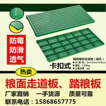 Grain surface walkway board Grain warehouse hollow floor Corn wheat Rice Soybean grain insect-proof breathable grain silo tread grain board