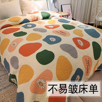 Bed sheets Single-piece twill cotton dormitory tatami plants and flowers summer small daisies double-sided cotton double-sided bed cover